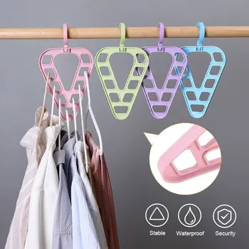 

Triangular Nine-hole Hanger Multifunctional Creative Rotating Drying Rack Magic Wardrobe Finishing Storage Rack Household Goods