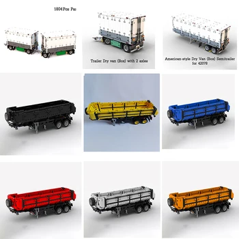 

Technic New MOC RC Ecke MARK 20ft Full RC Container Trainer MOC 27224 Mark Anthem Tri-Drive MOD 26686 Trailer Dry van (Box) DIY
