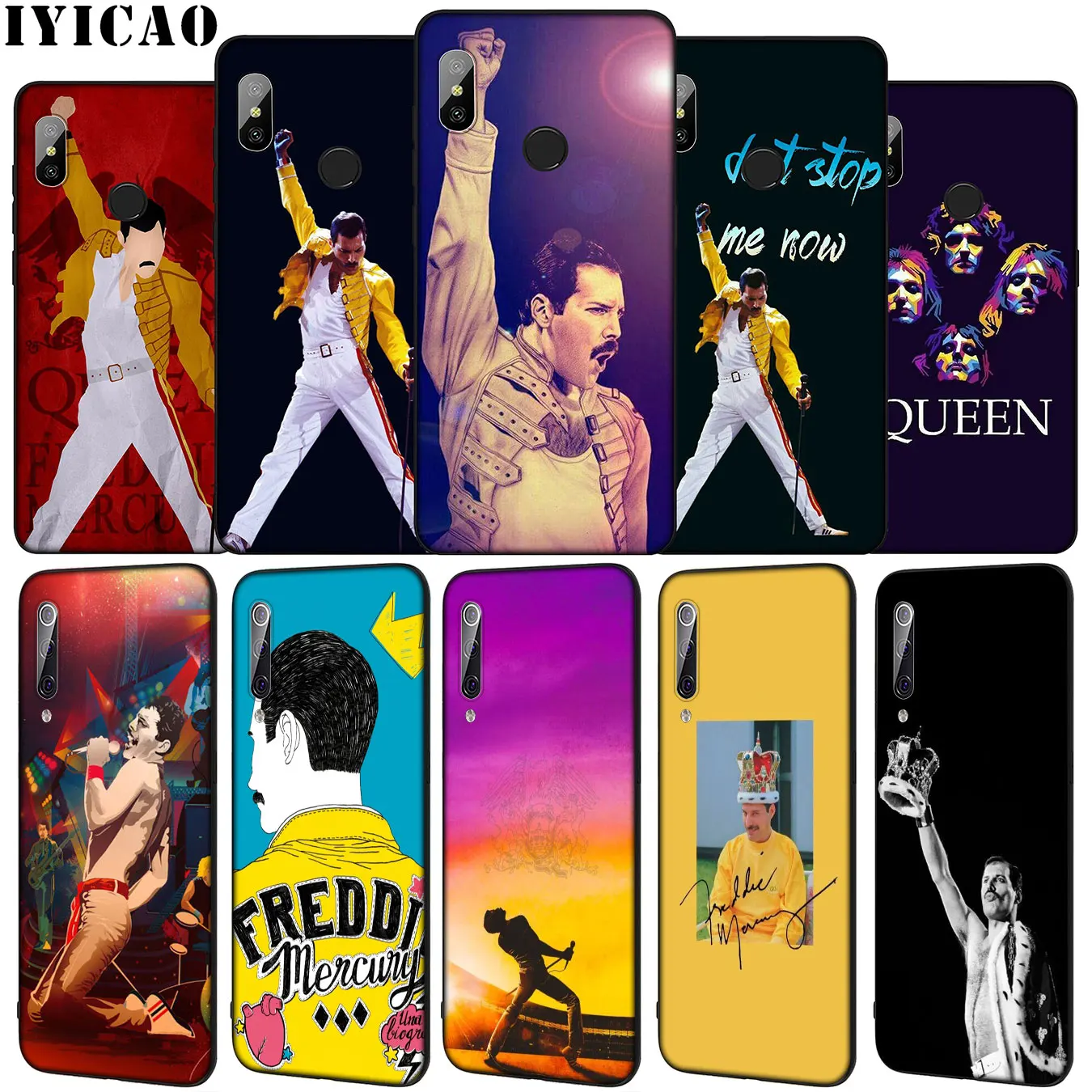 Мягкий силиконовый чехол IYICAO Queen Freddie Mercury для Xiaomi Mi 10 9 9T A3 Pro 8 SE A2 Lite A1 CC9 CC9E 6 pocophone f1