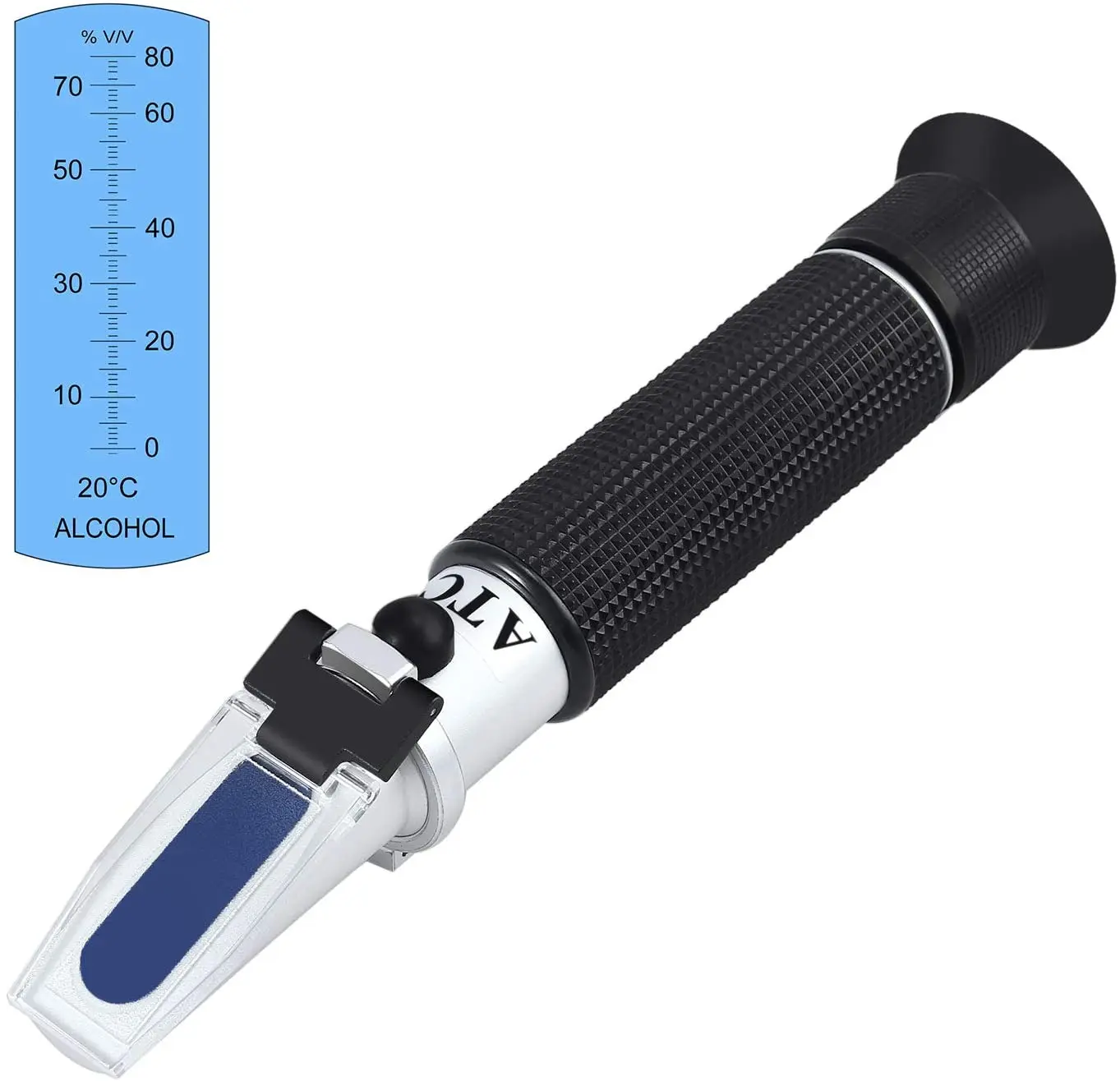 Alcohol Refractometer 080 Volume Percent Alcohol Concentration Tester