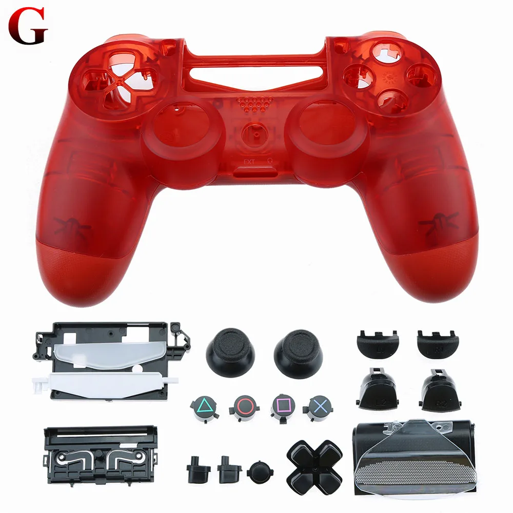 YuXi оболочка для ps4 pro тонкая Замена полная оболочка и кнопки мод комплект контроллер пользовательский чехол Корпус для playstation 4 pro - Цвет: G