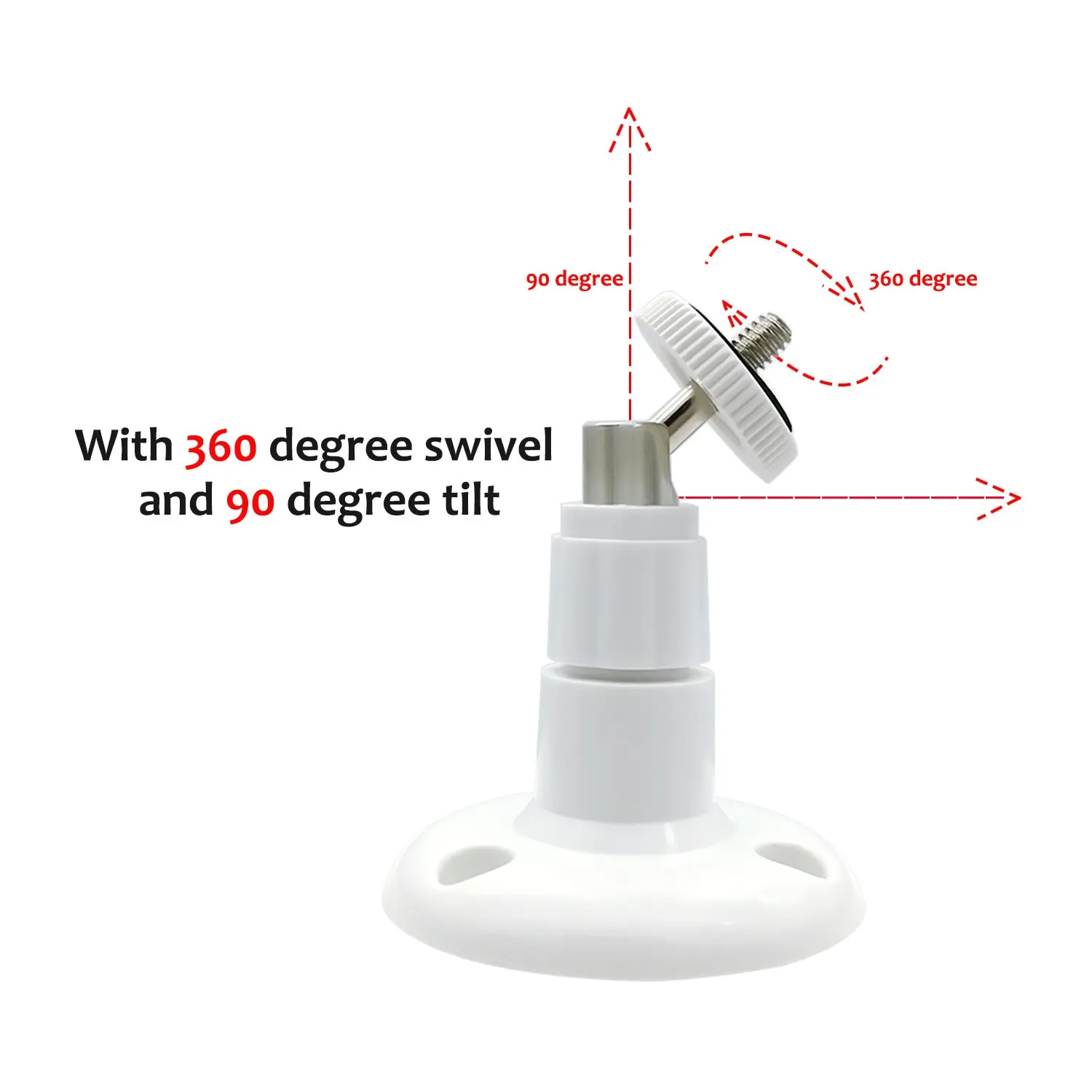 Universal Security Wall Mount Adjustable Indoor and Outdoor Mount for Baby Monitor, CCTV Camera and Other Camera