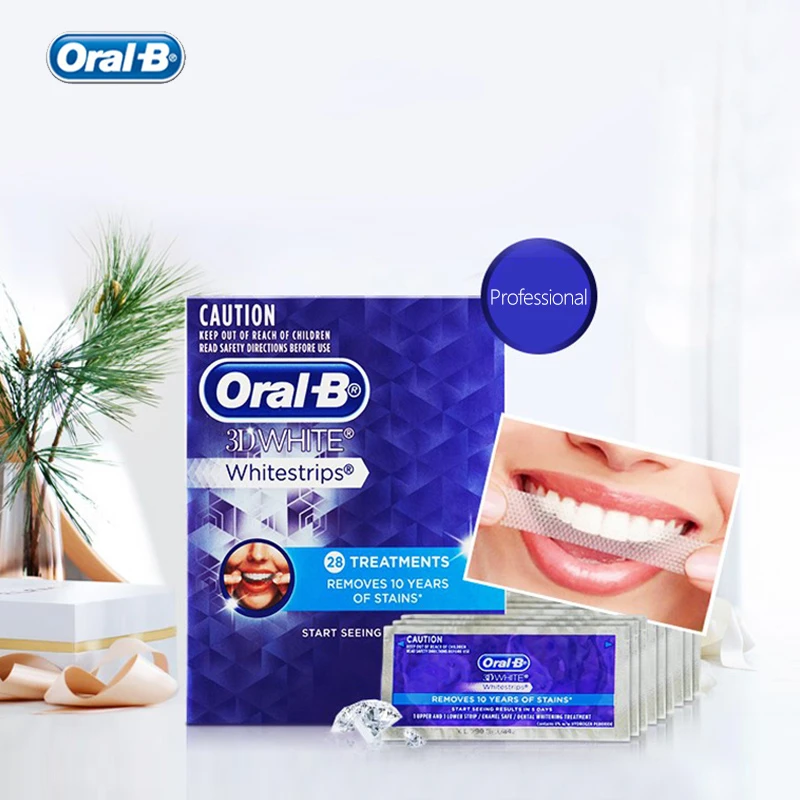 Raad haspel Collega Oral B 3D Witte Tanden Wit Strips Professionele Tanden Wit Emaille Veilig  Ingrediënt Mondhygiëne 28 Zakjes/10 Zakjes|Gebit bleken| - AliExpress