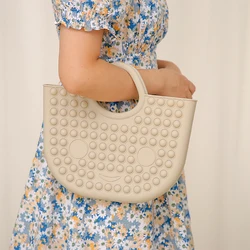Sac de transport Portable en Silicone pour maman, produits de soins pour bébé, anneau de dentition, sac à main pour enfants, bandoulière, sac de voyage de vacances 