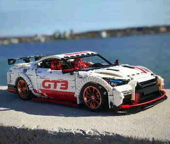 

1965 Ford Mustang Hoonicorn Racing Car fit Technic MOC-22970 FIT 20102 building block bricks kid toys Birthday Christmas gift