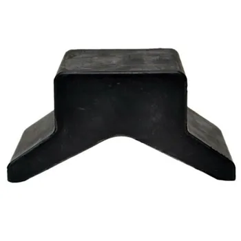 

Roller Portable Bow Stop Support Easy Install Lightweight Rubber Yacht Boat Trailer Sturdy Non-marring Part Black V Block