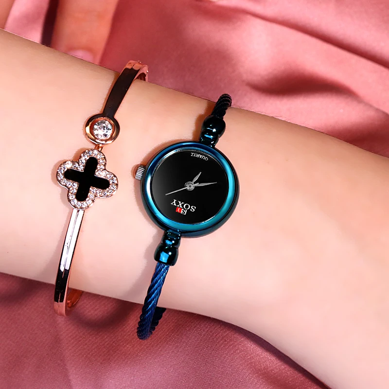 

Feminino Women Bangle Bracelet Watch Elegant Steel Retro Ladies Quartz Wristwatches Fashion Casual Mujer Dress Watch Saati