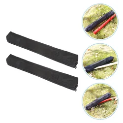 2Pcs Black Oxford Fabric Clarinet Storage Pouches Mini Saxophone Pouches (Black)