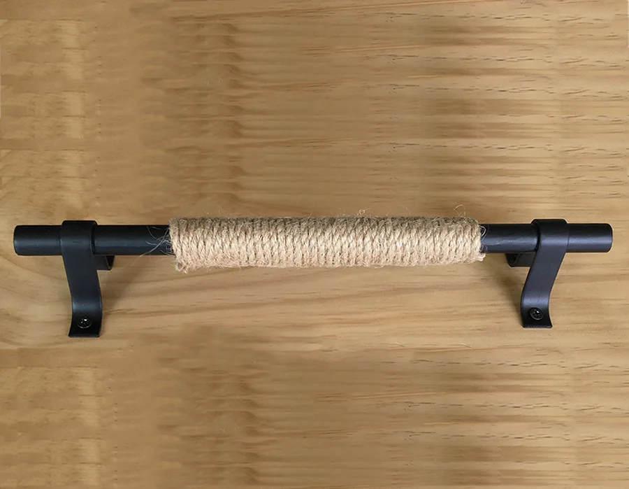 Simples retro cânhamo corda botão criativo, armário,