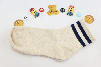 

Adult Men's women's Unisex sock Couple style stripe Cotton have bouncy Summer leisure and comfort Student sock