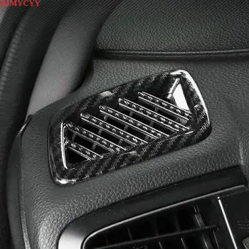 

BJMYCYY 2PCS/SET Automobile dashboard air outlet carbon fiber decorative frame For HONDA CRV CR-V 2017 2018 accessories