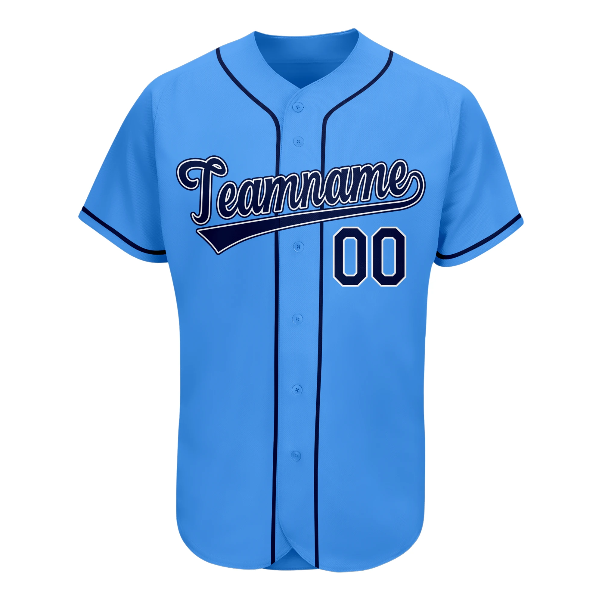 Personalized Customize Baseball Jersey Sewing Button Shirt Design Embroidery Team Name and Number Suitable for Men/Women/Child