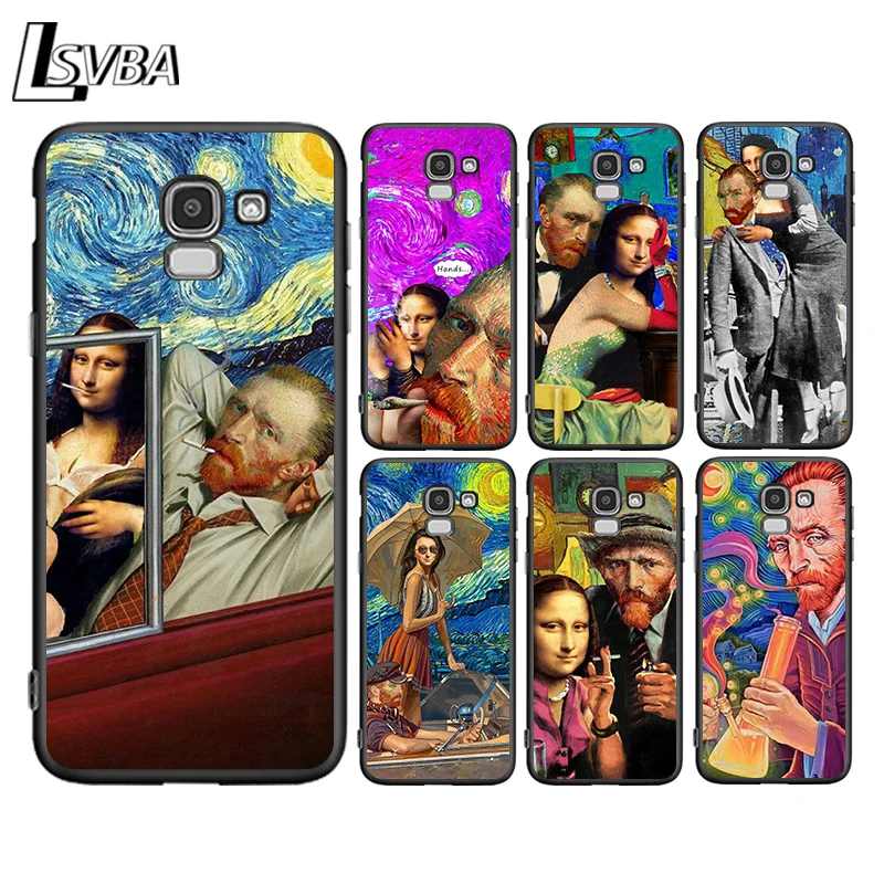 

Van Gogh Mona Lisa Funny Spoof Art For Samsung Galaxy J2 J3 J4 Core J5 J6 J7 J8 Prime Duo Plus 2018 2017 2016 Phone Case