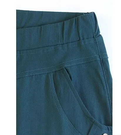 Женские брюки больших размеров 6XL, женские брюки полной длины в мелкий горошек, женские брюки-карандаш, одежда для женщин