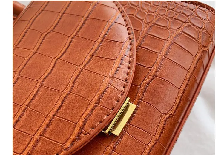 Stone Pattern PU Leather Crossbody Bags For Women Luxury Quality Shoulder Messenger Bag Lady Designer Handbags Totes