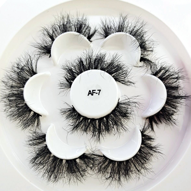 4Pair 3D Mink Eyelashes Fluffy Dramatic Eyelashes Makeup Wispy Mink Lashes Natural Long False Eyelashes Thick Fake Lashes