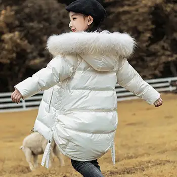 

2020 Christmas Children New Fashion Duck Down Coats Thicker Warm Hooded Oversize Outerwear Kids Winter Down Jackets For Girls 12