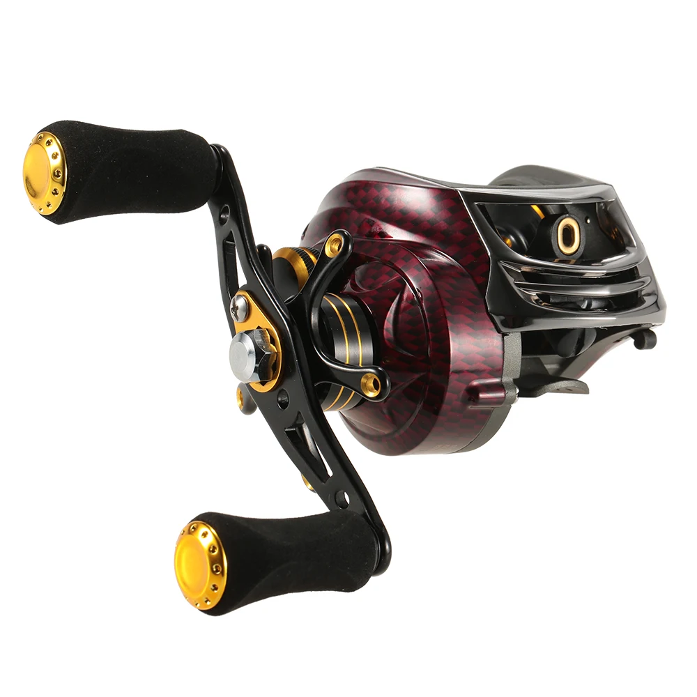 

17+1 Ball Bearings Left / Right Hand Bait Casting Fishing Reel Gear Ratio 6.3:1 Baitcasting Reel Fishing Tackle Tool Pesca