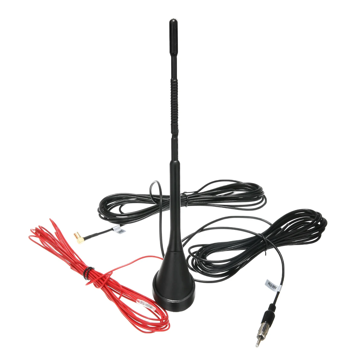 Mayitr 1set On-Board Audio Gain Amplification Antenna DAB+/FM/AM Three In One Digital Audio Antenna SMB Interface