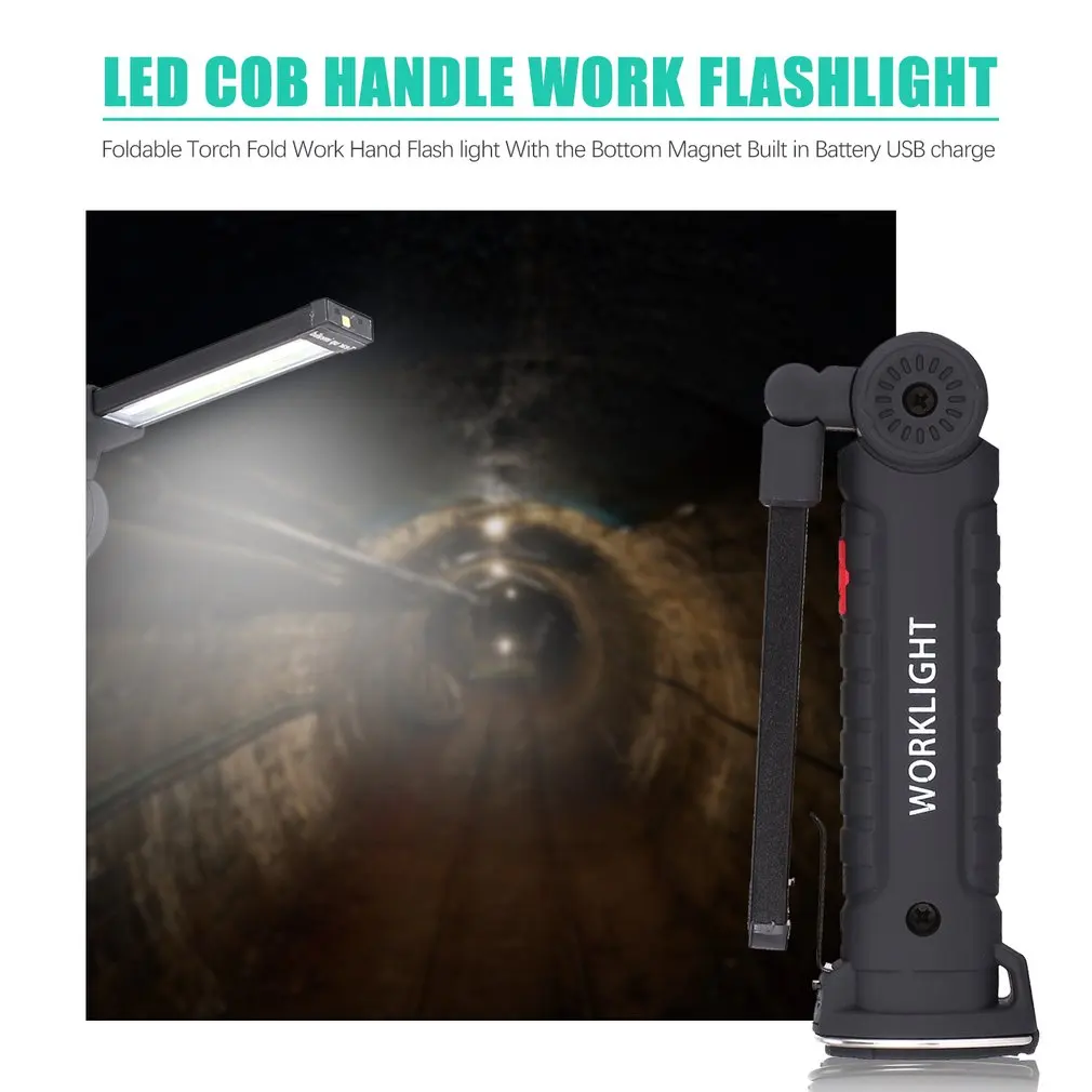 

2020 Mini Multifunction Pen COB LED Work Light Inspection Repair Torch Flashlight with Magnetic Base Clip for Biking Workshop