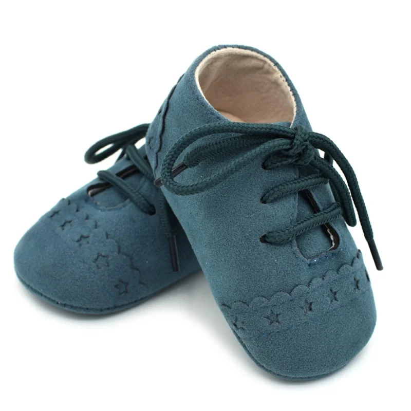 Весенняя повседневная обувь для маленьких мальчиков и девочек одноцветная обувь для малышей на шнуровке с Т-образным ремешком теплая обувь на нескользящей мягкой подошве - Цвет: 58G