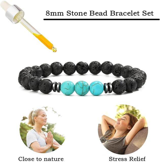 Wild Essentials Tiger Eye Lava Stone Essential Oil Diffuser Bracelet,  Expandable up to 8 inches, Aromatherapy Jewelry for Women and Men :  Amazon.in: Health & Personal Care