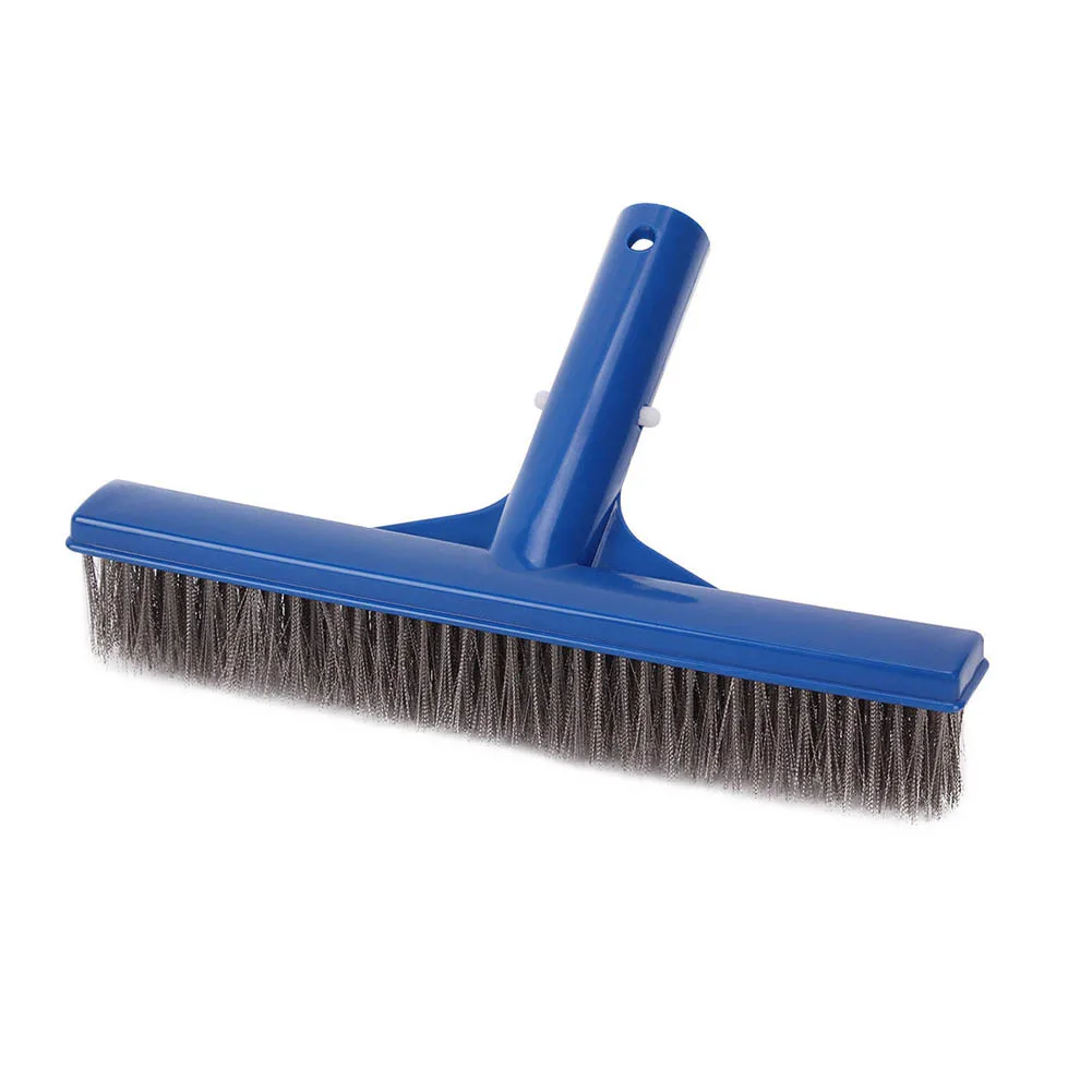 

10 Inch Wide Swimming Pool Spa Algae Brush with Stainless Steel Bristles J99Store