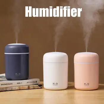 

2020 Car Mini Humidifier with 7-Color LED Night Light Portable Multifunction USB Mute Design Office Desk Humidifier