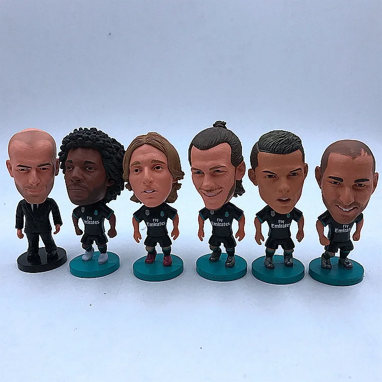 17-18 сезон Реал Мадрид C Robben Benzema Белл Иско фигурка украшения на выезде кукла Мяч Униформа