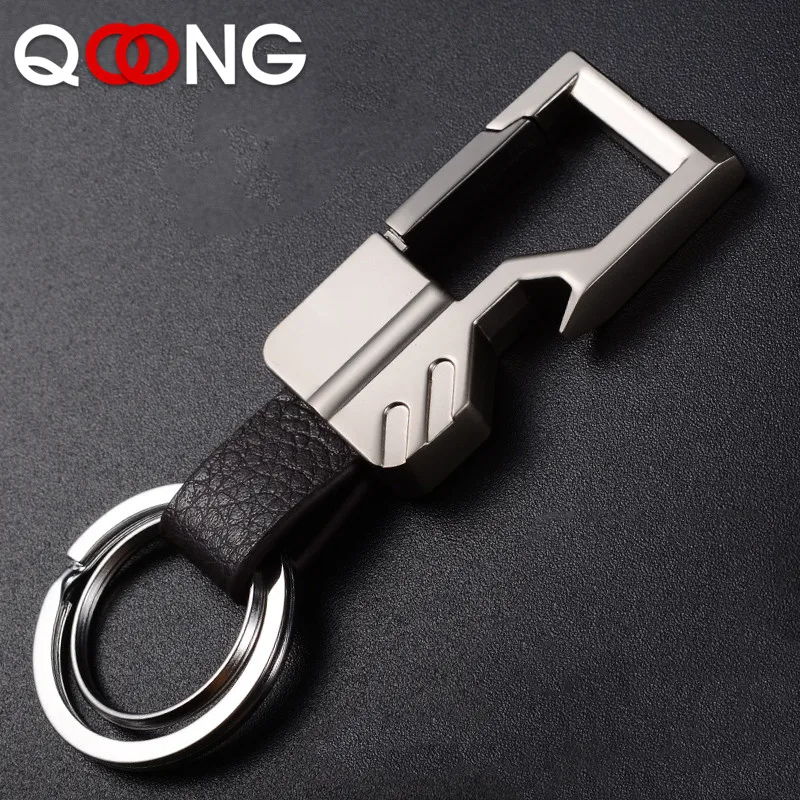 Qoong 2020 Custom Lettering Men Genuine Leather Metal Car Key Chain Key Ring Bottle Opener Key Holder Mini Tool Keychain Y05 Tool Keychain Mini Tool Keychainkey Chain Aliexpress