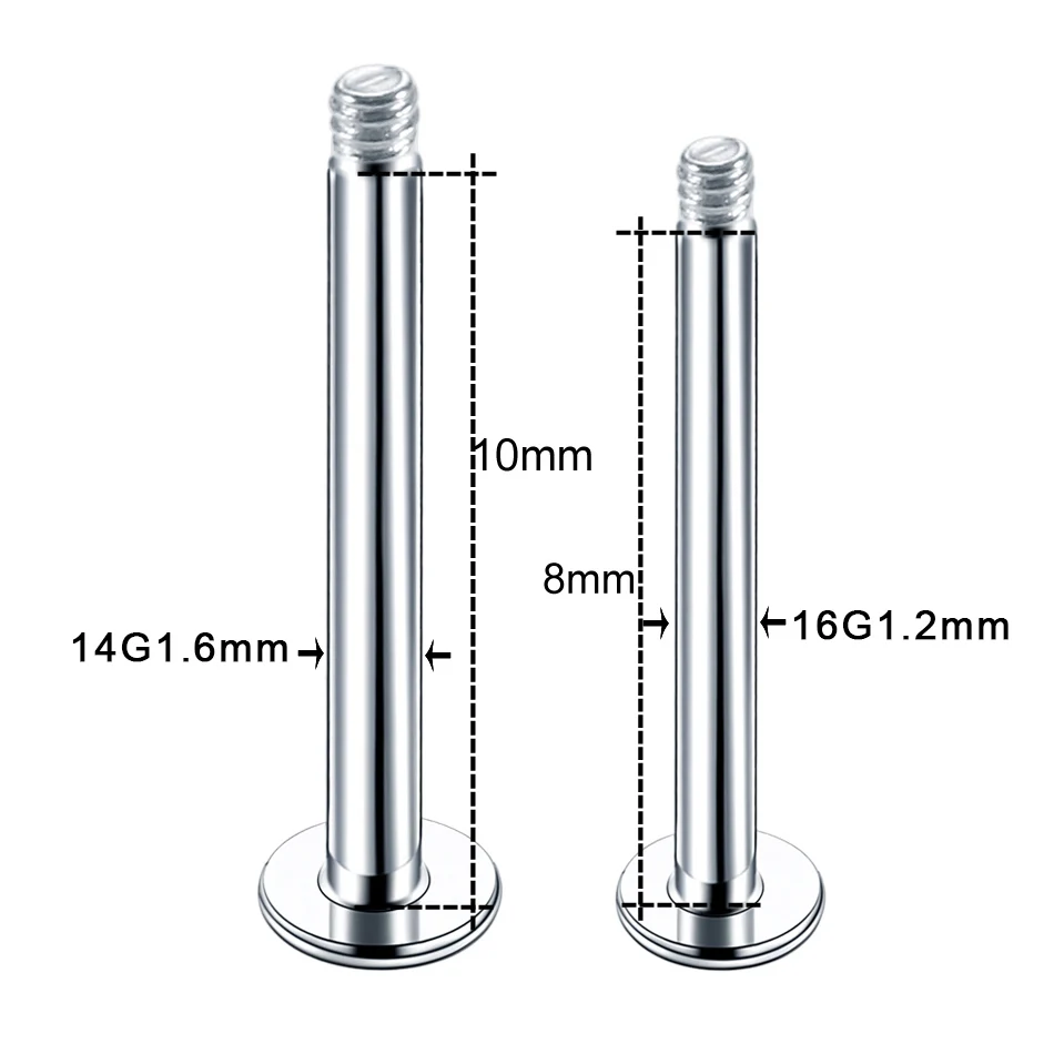 100Pcs/lot Piercing Jewelry Steel Earring Studs