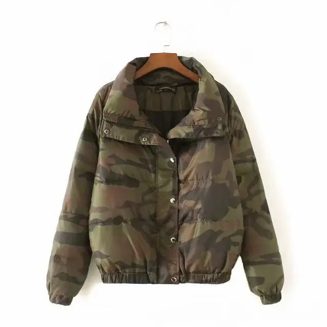 

N5574-8218 Navy Camo Short Cotton Coat Cotton-padded Clothes Thick Coat Cotton Coat