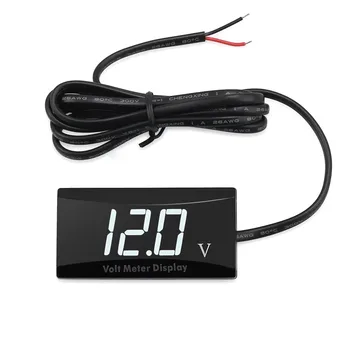 

12V Digital LED Display Voltmeter Voltage Gauge Panel Meter For Motorcycle Socket Detector Voltage Teste