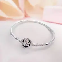 Panjia Классическая стихотворение Цветок Цветение цепочка из змеиных костей браслет Ms. браслет основа