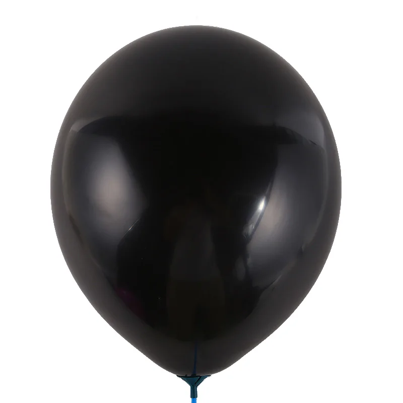 Зеленые шары, 50 шт./лот, 10 дюймов, 1,5 г, жемчужные латексные шары, баллоны, аксессуары, гелиевые газовые балоны, шары, фигурки, Минни, детские - Цвет: Черный