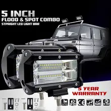 2PCS 5inch 72W 6500K LED Work Light for Driving Fog Lamp Offroad Truck SUV