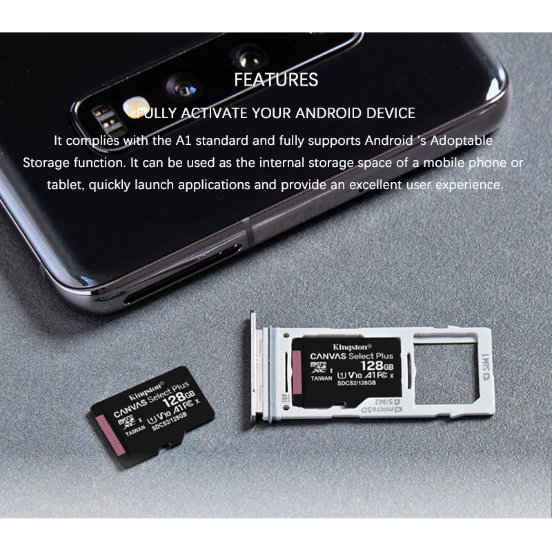 Карта памяти Kingston Micro SD для телефона класс 10 TF карты на 128 Гб 32 64 256 16 8 512 Гб|card sdhc|sd card
