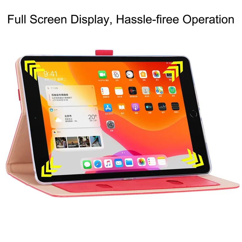 Магнитный умный кожаный чехол для iPad 10,2, чехол для планшета 7-го поколения, чехол для iPad 10,2+ ручка