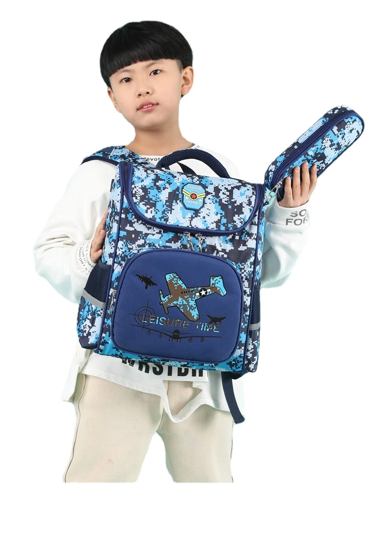 escolares nailon impermeables para niños, bolso de camuflaje para niños, mochila ortopédica plegable para estudiantes de primaria, Grado 1 a 3|Mochilas escolares| - AliExpress