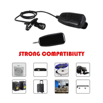 

2.4G Wireless Microphone Lapel Clip Microphone Rechargeable Voice Amplifier automatic pairing Mic for conference teaching class