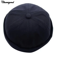 CHAMSGEND шляпа мужская шапочка из спандекса Повседневная Docker моряка механика полыни сплошной цвет шапки для женщин головной убор моряка