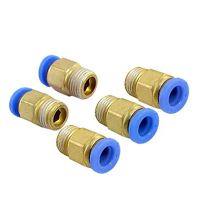 

5 Pcs Pneumatic Piping 8mm Quick Joint Puch in Fittings
