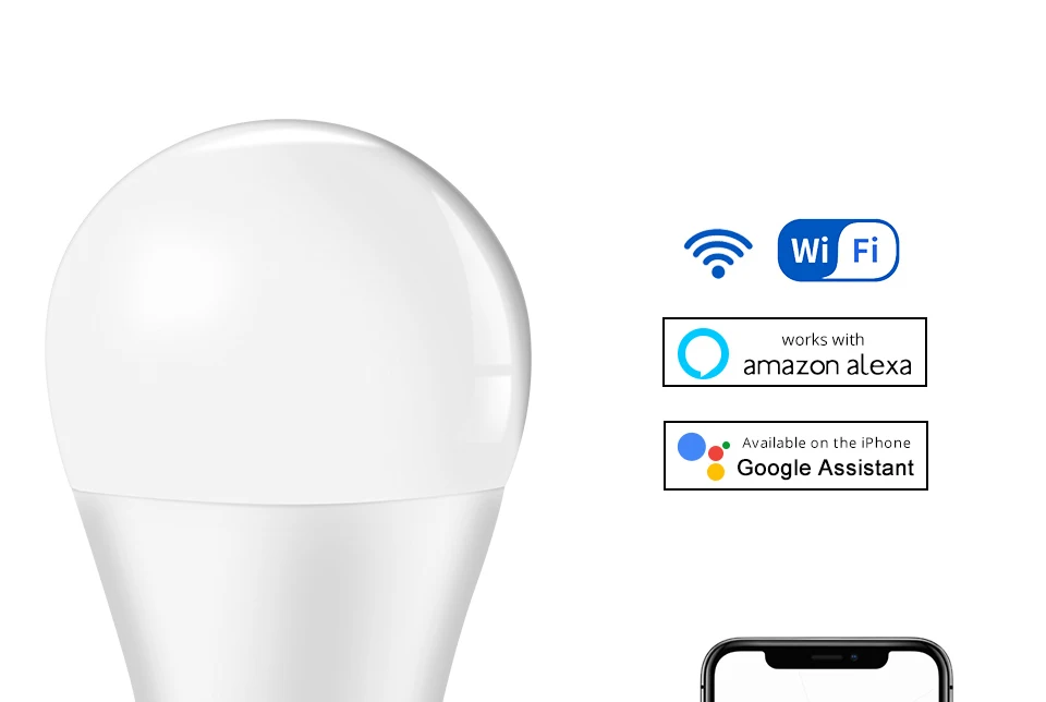 B22 E27 светодиодный умный светильник WiFi Лампа 15 Вт умная лампа с регулируемой яркостью приложение дистанционное управление работа с Amazon Alexa Google Home не требуется концентратор