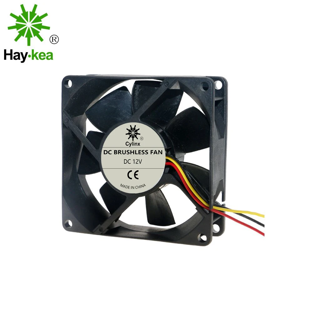 Quiet 3 Pin 8025 Cooling fan DC12V 8cm 80mm 80x80x25mm Computer PC CPU Silent Cooling Case 3
