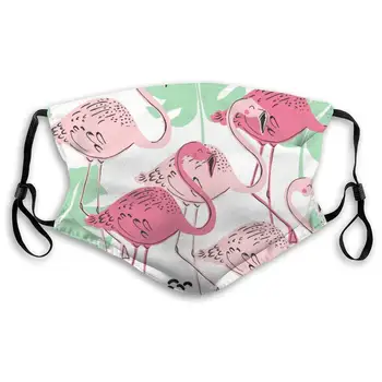 

Flamingo Pattern Unisex Anti-Pollution Mask Dust Mask with Filter Mask Black