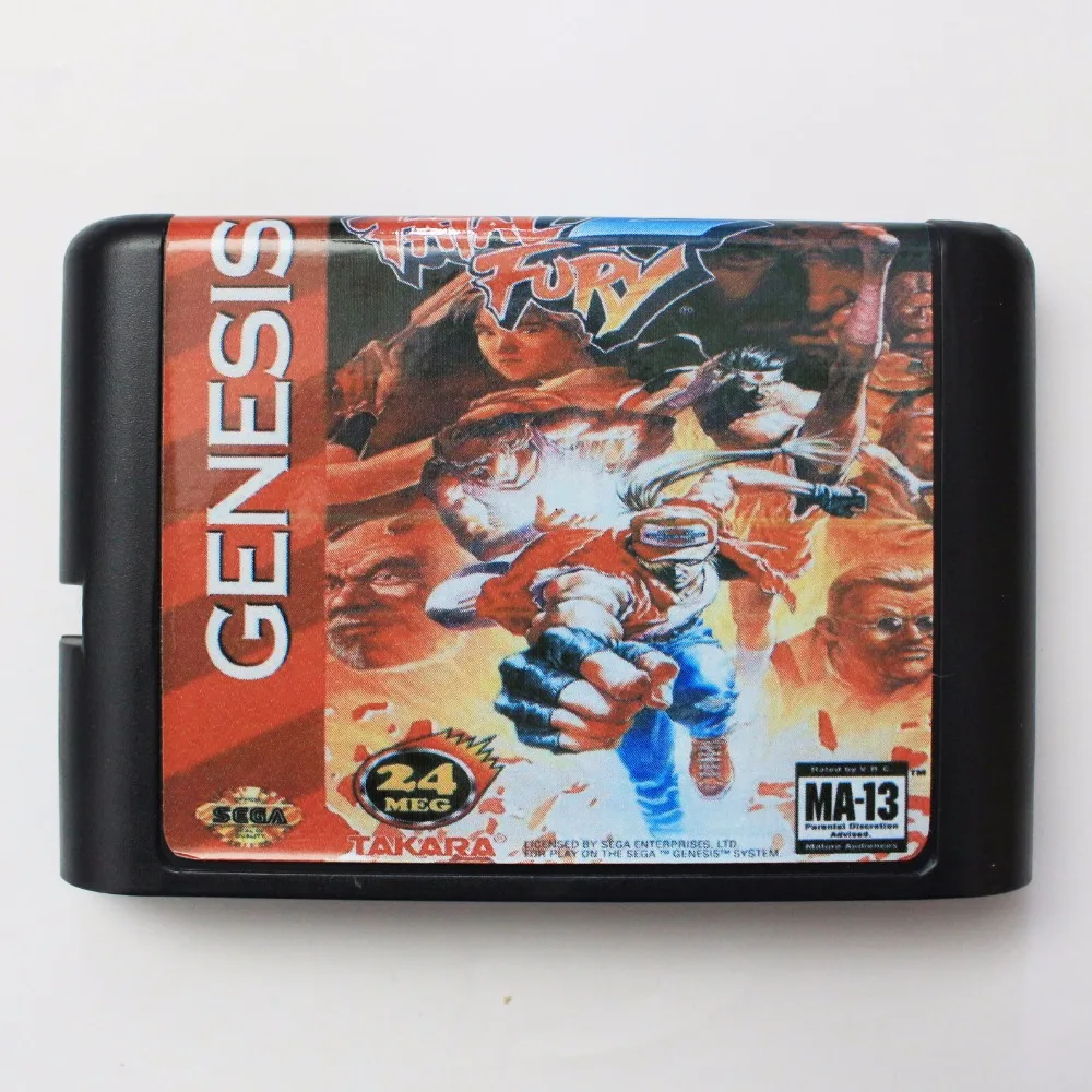 16-битная игровая карточка для Sega Mega Drive Genesis с фатальной фурии 2 | Электроника