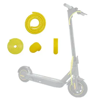 

Scooter Accessories Red/Black Silicone Case Kit Bumper Strip Adhesive Spiral Color Change Tube Fender Hook Sets For Xiaomi M365