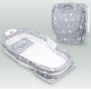 

Baby Cot Multi-function Newborn Diaper Table With Music Portable Sleeping Basket Baby Travel Bed