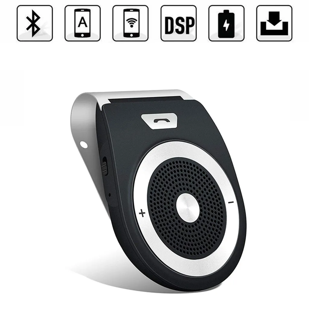 

Wireless BT4.1 Handsfree SpeaKer For Phone MP3 Car Kit Sun Visor Clip Drive