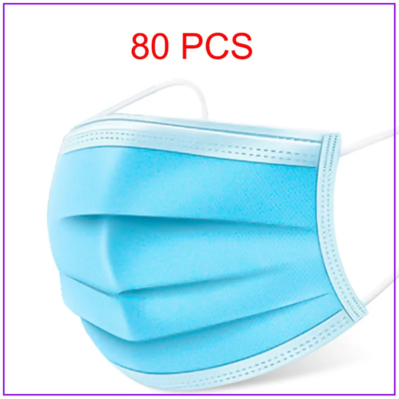 

80pcs high quality mask 4 Layers Anti-Dust Disposable Face Mouth Masks facial mask fast shipping kids boys and girls dust kf94